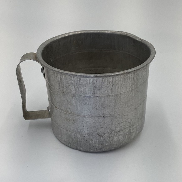 Vintage Aluminum Measuring‎ Cup Set Kitchenware Baking Tool - Picture 4 of 8